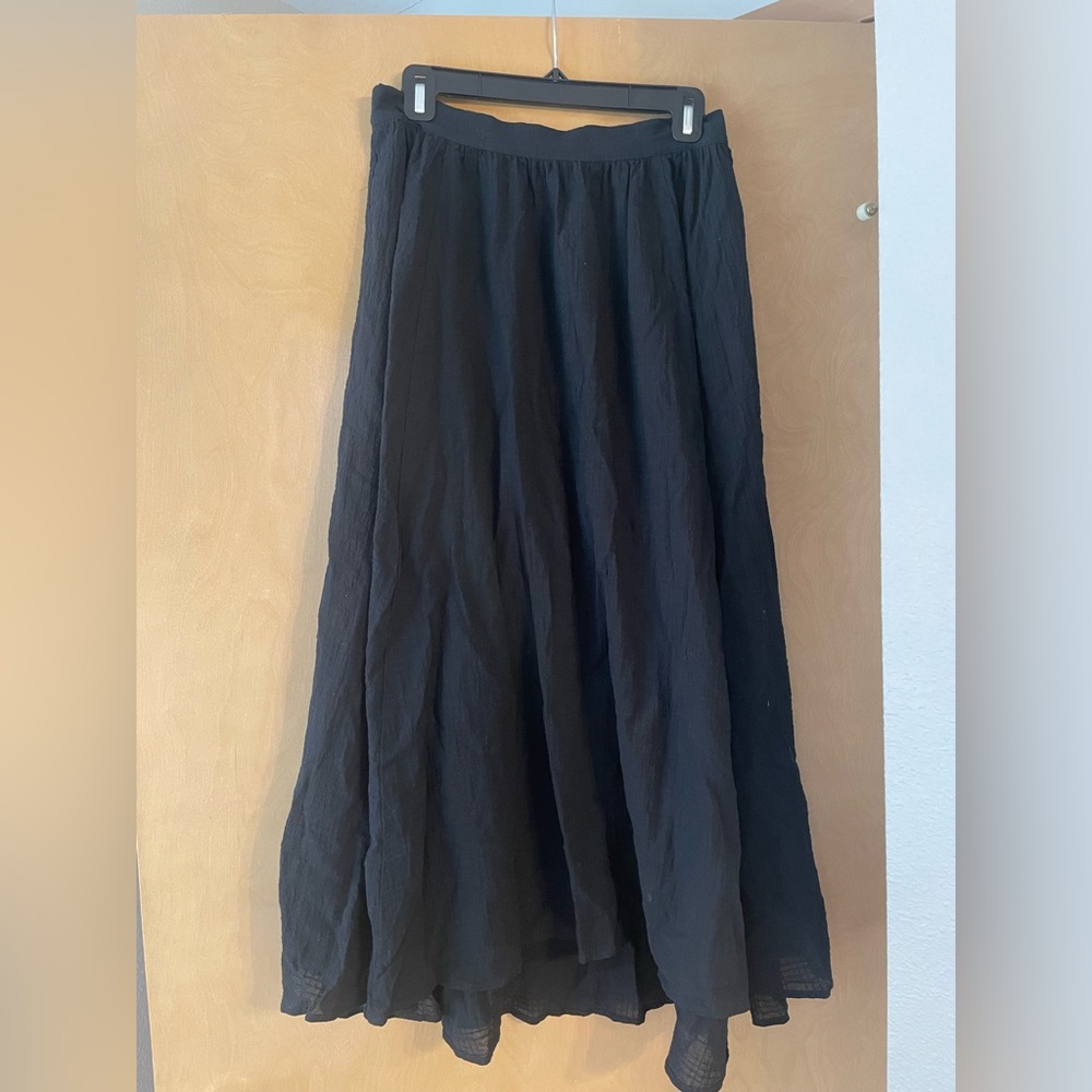 The gap black cotton maxi skirt size medium tall NWT